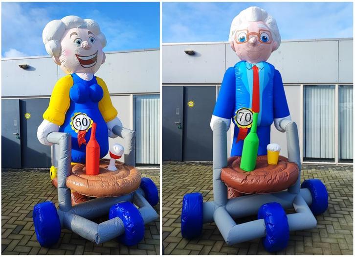 Abraham of Sara verjaardag feestpop, 40, 50, 60 of 70 jaar, Hobby en Vrije tijd, Feestartikelen | Verhuur, Verjaardag, Nieuw, Ophalen