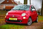 GAAT ZO MEE! Fiat 500 1.4 101PK 16V 2007 Rood, Auto's, Voorwielaandrijving, Gebruikt, Zwart, Leder