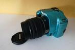 Pentax K-X in limited Metal Turquoise met pentax 18-55mm AF, Nieuw