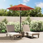 vidaXL Parasol 200x224 cm aluminium terracotta, Verzenden, Nieuw, 2 tot 3 meter