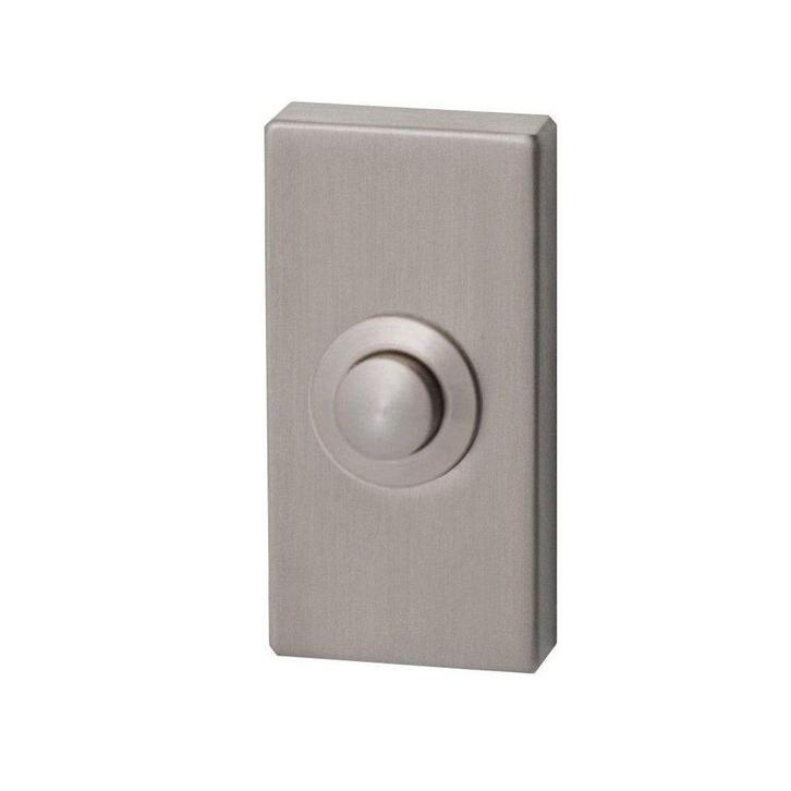 Beldrukker PBA rechthoek - RVS, Huis en Inrichting, Deurbellen, Nieuw, Verzenden