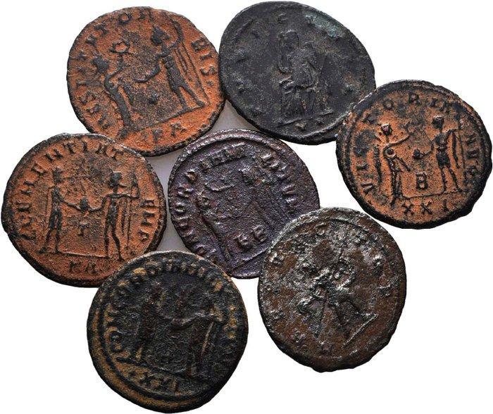 Romeinse Rijk Lot of 7 Antoniniani – Gallienus, Salonina,, Postzegels en Munten, Munten | Europa | Niet-Euromunten