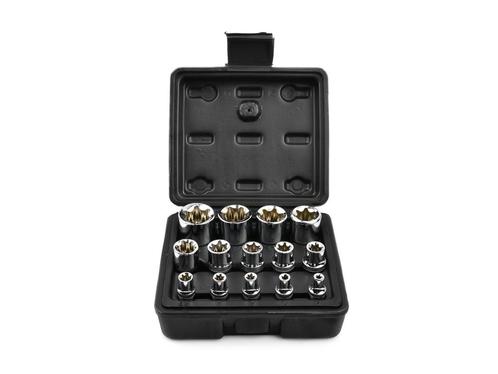 Torxdoppen Set - 14 Delig - E-Torx - 1/4, 3/8 En 1/2 Duims -, Doe-het-zelf en Verbouw, Gereedschap | Handgereedschap, Nieuw, Ophalen of Verzenden