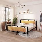 vidaXL Bedframe metaal 180x200 cm, Eenpersoons, Verzenden, Zwart, Nieuw