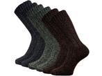 6 Paar Noorse sokken - Thermo - Bruin/Groen