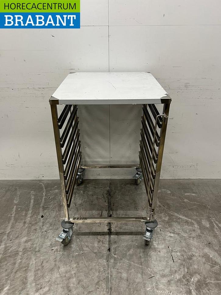 RVS Saro Regaalwagen 6 x 2/1 GN Horeca, Zakelijke goederen, Horeca | Keukenapparatuur, Nieuw zonder verpakking, Ophalen of Verzenden