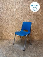 kantinestoel - blauw - tweedehands, Nieuw in verpakking