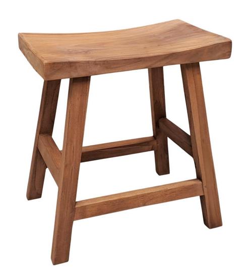 Krukken Massief Teakhout | Japanse stijl  | 49,95 incl. bezo, Huis en Inrichting, Krukjes, Nieuw, Hout, Ophalen of Verzenden