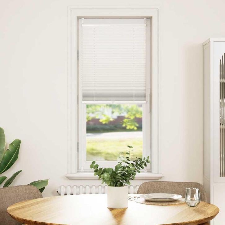 vidaXL Plisséjaloezie 50x125 cm wit, Huis en Inrichting, Stoffering | Gordijnen en Lamellen, Wit, Nieuw, Verzenden
