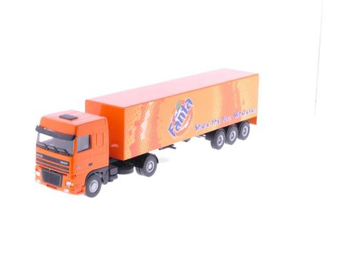 Schaal 1:50 Lion Car No86 Daf 95 vrachtauto Fanta #4113, Hobby en Vrije tijd, Modelauto's | 1:50, Gebruikt, Ophalen of Verzenden