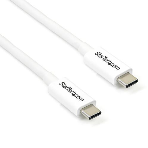 StarTech 2 meter Thunderbolt 3 USB-C kabel - 20 Gbps - wit, Computers en Software, Pc- en Netwerkkabels, Nieuw, Ophalen of Verzenden