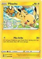 Pikachu 049/195 snowflake holo Silver Tempest, Ophalen of Verzenden, Nieuw, Losse kaart, Foil