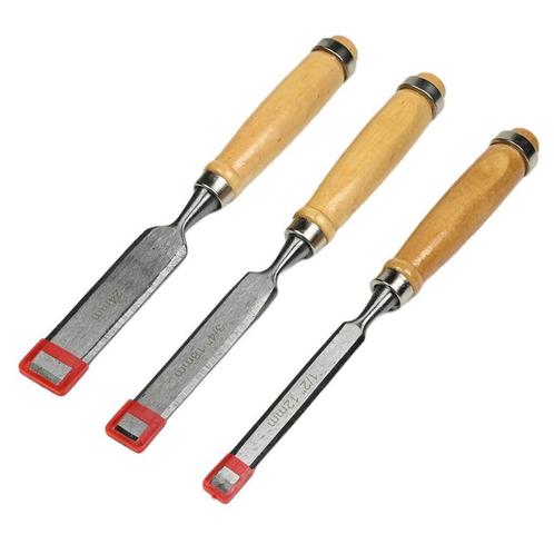 Benson Houtbeitelset - 3 delig - 12, 18, 24 mm - Comforta..., Doe-het-zelf en Verbouw, Gereedschap | Handgereedschap, Nieuw, Ophalen of Verzenden