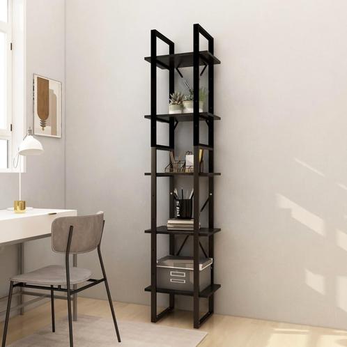 vidaXL Boekenkast met 5 schappen 40x30x175 cm massief, Huis en Inrichting, Kasten | Boekenkasten, 25 tot 50 cm, Nieuw, Grenenhout