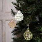Hangers Vilt - Kerstballen Geborduurd Motief - Mistletoe - 8, Diversen, Kerst, Nieuw, Ophalen of Verzenden