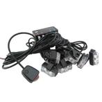 ORANJE / WIT bumper flitsers 8 X 2 LED zwaailicht 12V, Ophalen of Verzenden