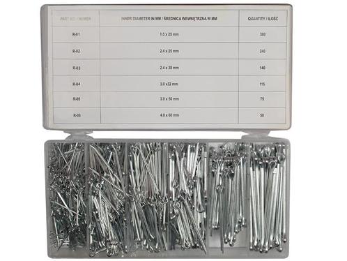 Splitpennen set - 1000 delige set - Assortiment doos, Doe-het-zelf en Verbouw, IJzerwaren en Bevestigingsmiddelen, Minder dan 50 mm