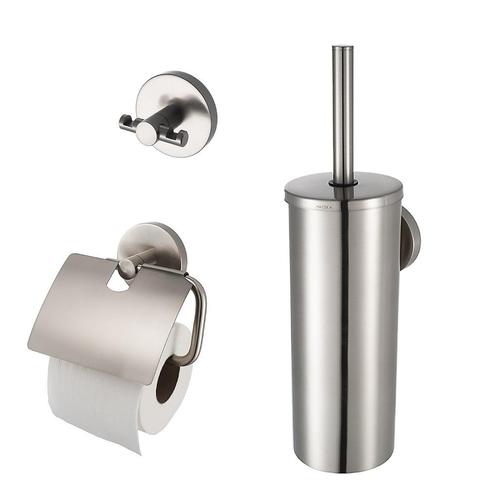 Toiletset Haceka Aqualux PRO2500 RVS Look, Doe-het-zelf en Verbouw, Sanitair, Bad, Nieuw, Ophalen of Verzenden