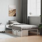 vidaXL Bedframe metaal wit 100x190 cm, 100 cm, Eenpersoons, Verzenden, Wit