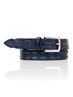 Mooie Exclusieve Croco leren riem donkerblauw AANBIEDING, Kleding | Heren, Riemen en Ceinturen, Overige kleuren, Verzenden, Echt leder