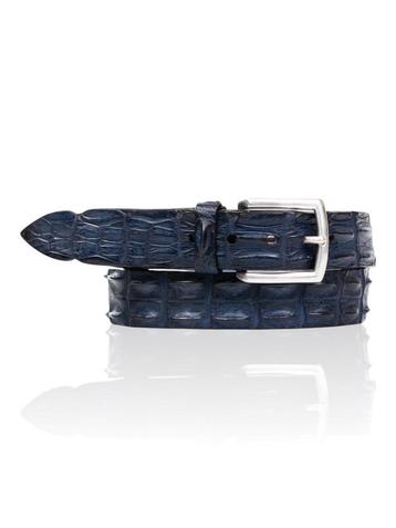 Mooie Exclusieve Croco leren riem donkerblauw AANBIEDING beschikbaar voor biedingen