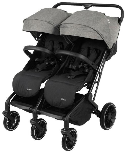 BabyGo Go Twice Grey Duowagen 7902, Kinderen en Baby's, Buggy's, Nieuw, Verzenden
