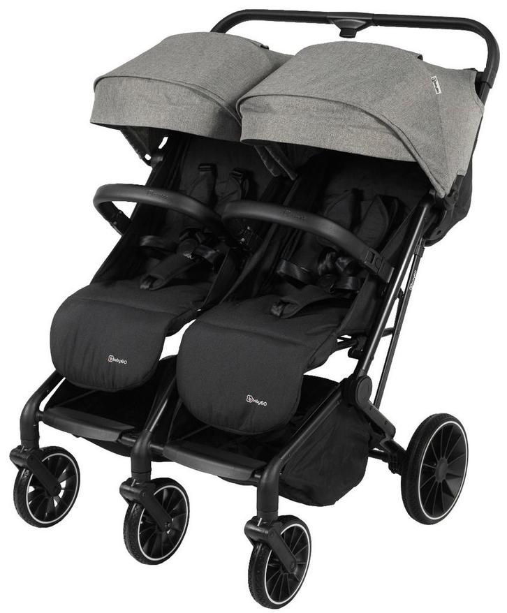 BabyGo Go Twice Grey Duowagen, Kinderen en Baby's, Buggy's, Nieuw, Verzenden