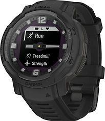 Garmin Instinct Crossover Solar 45 mm zwart met een zwarte, Telecommunicatie, Mobiele telefoons | Toebehoren en Onderdelen, Gebruikt