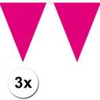 3x 10 meter vlaggenlijn magenta roze - Vlaggenlijnen, Ophalen of Verzenden, Nieuw