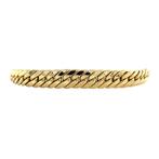 Gouden gourmet armband 19 cm 14 krt, Sieraden, Tassen en Uiterlijk, Armbanden, Goud, Goud, Zo goed als nieuw, Verzenden