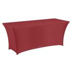 Tafelhoes stretch 180x76x74cm kleur bordeaux - buffettafel, Huis en Inrichting, Keuken | Textiel, Nieuw, Tafelkleed of Tafelzeil