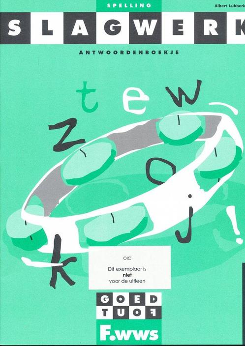 Slagwerk Spelling Antwoordenboek F.wws Groep 8, Boeken, Schoolboeken, Nieuw, Verzenden
