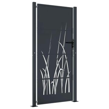 Stalen Tuinpoort met Design - Tweedekansje! OP = OP beschikbaar voor biedingen