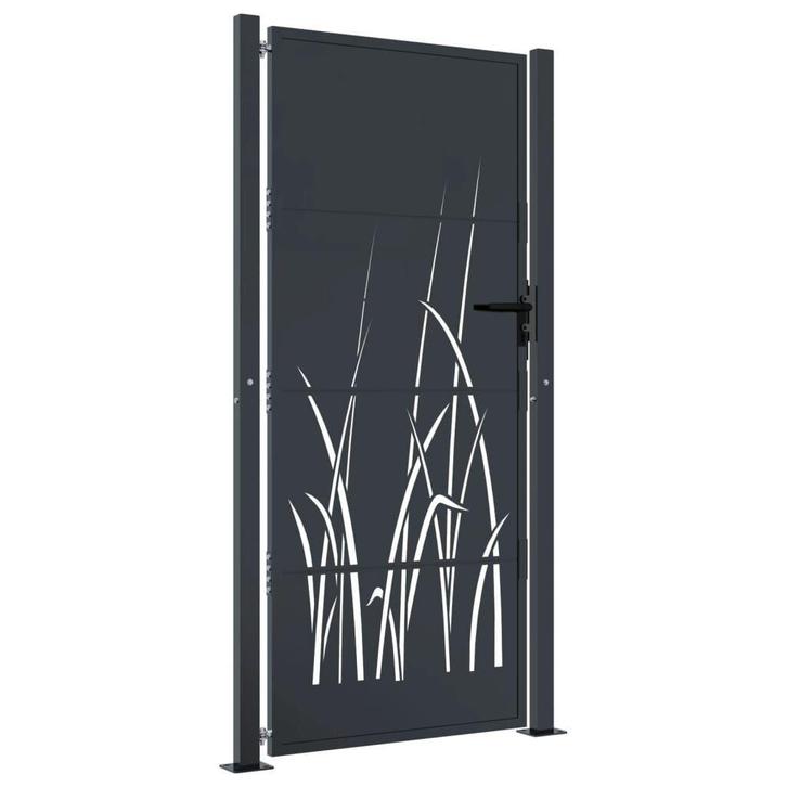 Stalen Tuinpoort met Design - Tweedekansje! OP = OP, Tuin en Terras, Tuinhekken en Hekwerk, Met poort, Nieuw, IJzer, Tuinhek, Ophalen of Verzenden