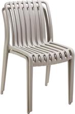 2dekans | tectake® Set van 2 Tuinstoelen Alcudia - Taupe -, Huis en Inrichting, Stoelen, Ophalen of Verzenden, Zo goed als nieuw