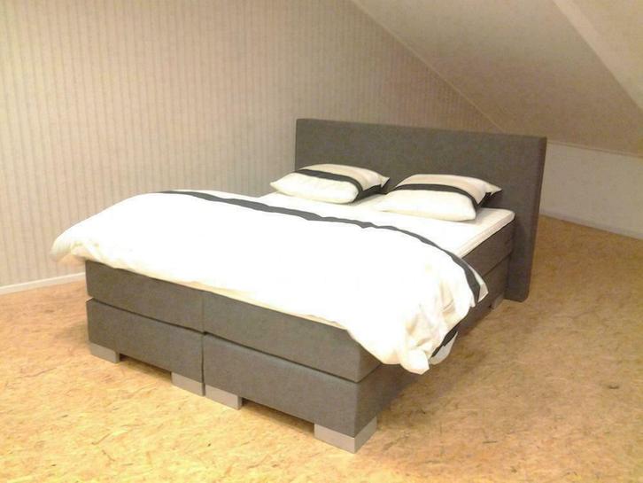 Boxspring Angel compleet 160 x 220 Washington Brown €949,-, Huis en Inrichting, Slaapkamer | Boxsprings, 160 cm, 220 cm, Wit, Crème
