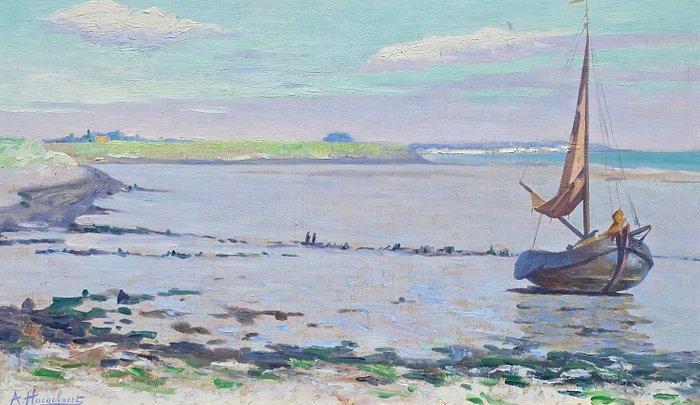 Arthur Haegebaert (1876-1942) - Marine, Antiek en Kunst, Kunst | Schilderijen | Klassiek