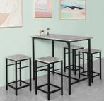 2dekans | SoBuy Bartafel - 4 Krukken - Bartafelset - 5 Delig, Ophalen of Verzenden, Zo goed als nieuw