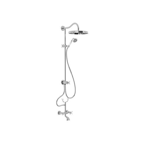 Bad/Douche Combinatie Opbouwset Tres Clasic Mengkraan Chroom, Doe-het-zelf en Verbouw, Sanitair, Kraan, Nieuw, Chroom, Ophalen of Verzenden