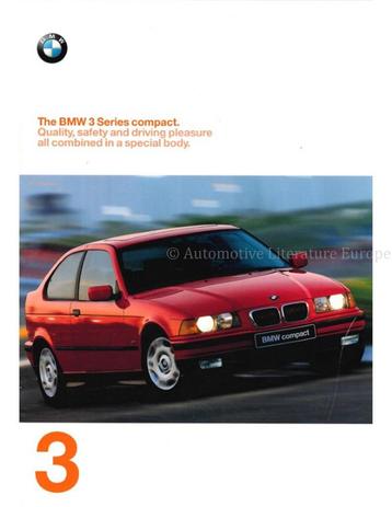 1997 BMW 3 SERIE COMPACT BROCHURE ENGELS beschikbaar voor biedingen