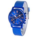 Fako® - Horloge - Geneva - Roman - Mesh Look - Ø 40mm -, Sieraden, Tassen en Uiterlijk, Verzenden, Nieuw