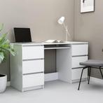 Witte Schrijftafel 140x50cm | Retourdeal | Bespaar 35%, Huis en Inrichting, Bureaus, Ophalen of Verzenden, Nieuw, Bureau
