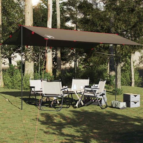 vidaXL Kampeerluifel waterdicht 506x306 cm bruin, Caravans en Kamperen, Tenten, Nieuw, tot en met 2, Verzenden