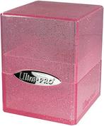 Deckbox Satin Cube Glitter Roze | Ultra Pro - Trading cards, Verzenden, Nieuw