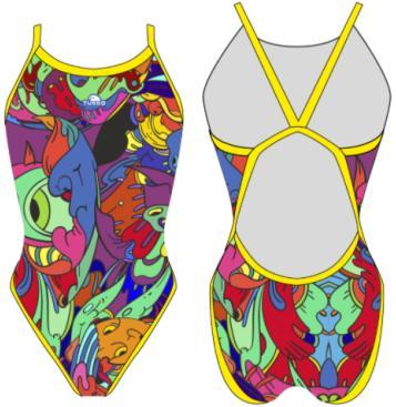 Special Made Turbo Sportbadpak Rev. Super Psychedelic, Kleding | Dames, Badmode en Zwemkleding, Nieuw, Verzenden