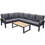 Showroommodel Costa Rica hoek loungeset 5 delig aluminium, Ophalen of Verzenden, Nieuw