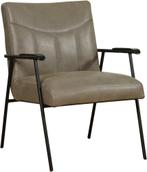 Leren fauteuil - Echt leer, Industrieel, Comfortabel en kies, Huis en Inrichting, Fauteuils, Nieuw, Ophalen of Verzenden, Industrieel