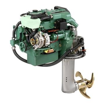 Bieden: Volvo Penta D2-75 75HP marine diesel engine with 15