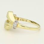 Ring - 14 karaat Geel goud - 0.12ct. tw. Diamant, Sieraden, Tassen en Uiterlijk, Ringen, Nieuw