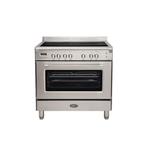 Boretti CFBI9015IX vrijstaand fornuis inductiekookplaat, Ophalen of Verzenden, Nieuw